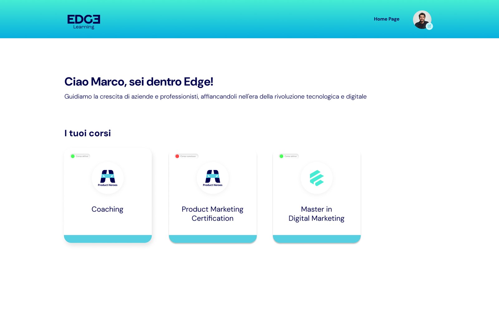 Dashboard di Edge